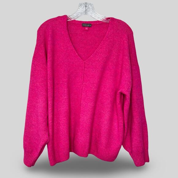 Vince Camuto Bright Pink Sweater - Picture 1 of 5